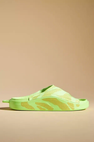 Shop Adidas By Stella Mccartney Slide Sandals In Green