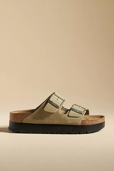 Shop Birkenstock Papillio By  Arizona Platform Sandals In Beige
