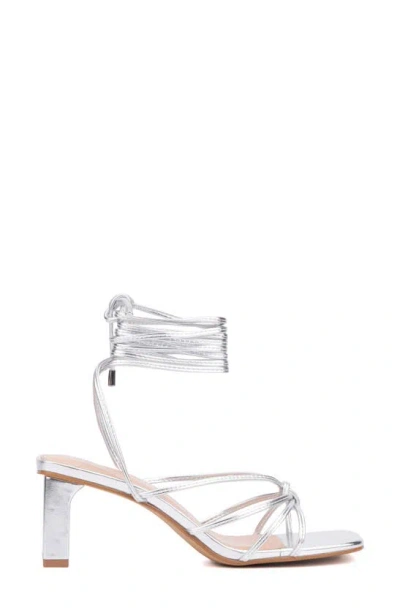Fashion To Figure Lana Heeled Sandal In Silver