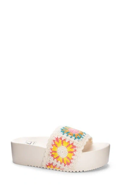 Shop Dirty Laundry Worble Platform Sandal In White Multi