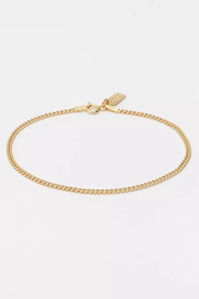 Shop Deux Lions Jewelry Baby Cuban Link Bracelet In Gold