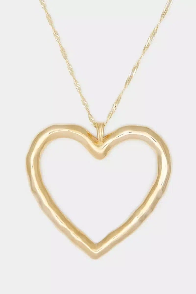 Shop Deux Lions Jewelry Lulu Heart Choker In Gold