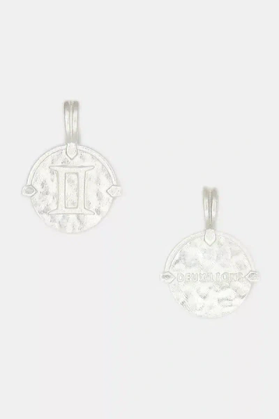 Shop Deux Lions Jewelry Sterling Silver Baby Zodiac Necklace In Brown
