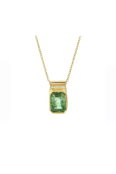 Shop Christina Magdolna Jewelry Christina Magdolna Stardust Necklace In Green