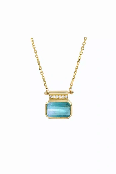Shop Christina Magdolna Jewelry Christina Magdolna Reverie Necklace In Blue