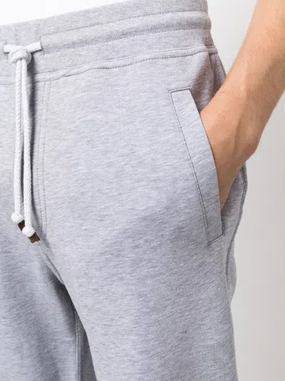 Shop Brunello Cucinelli Slim Track Pants Grey