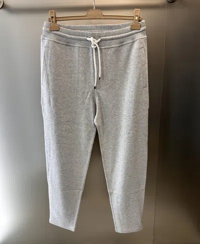 Shop Brunello Cucinelli Slim Track Pants Grey