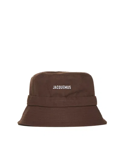 Shop Jacquemus Hat In Brown