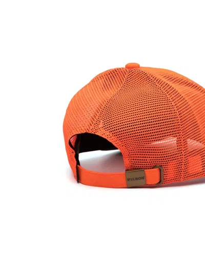 Shop Filson Logo Baseball Cap In Orange