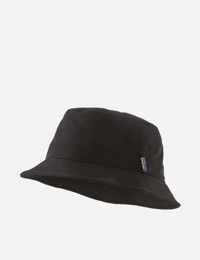 Shop Patagonia Wavefarer Island Seeds Bucket Hat In Black