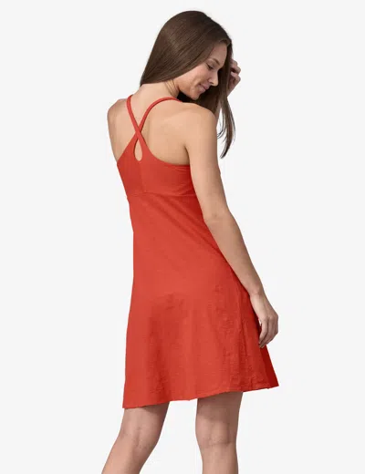 Shop Patagonia Women's Amber Dawn Dress In Red