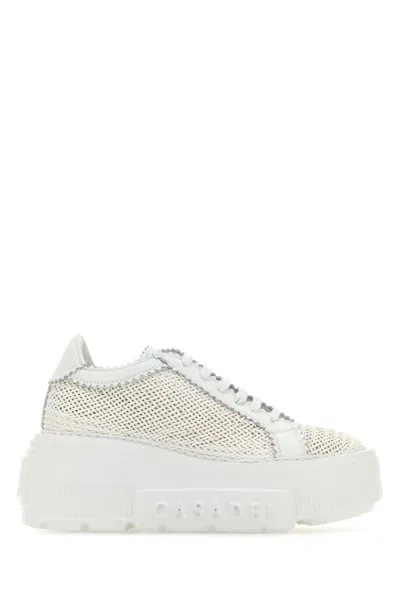 Shop Casadei Sneakers In White