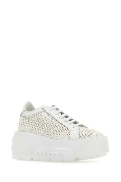 Shop Casadei Sneakers In White