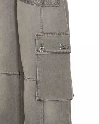 Shop Elisabetta Franchi Jeans In Grey