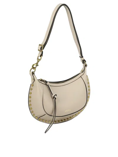 Shop Isabel Marant "oskan Moon" Shoulder Bag In Beige