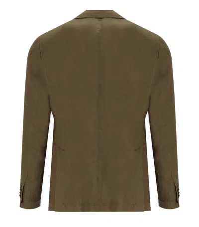 Shop Manuel Ritz Brown Single-breasted Jacket