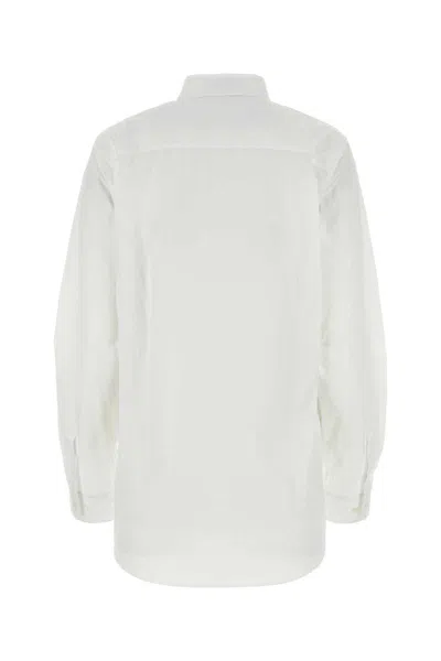 Shop Miu Miu Shirts In White