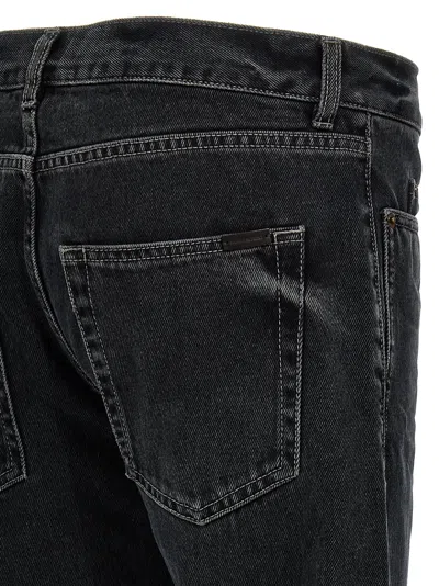 Shop Saint Laurent Denim Jeans In Black