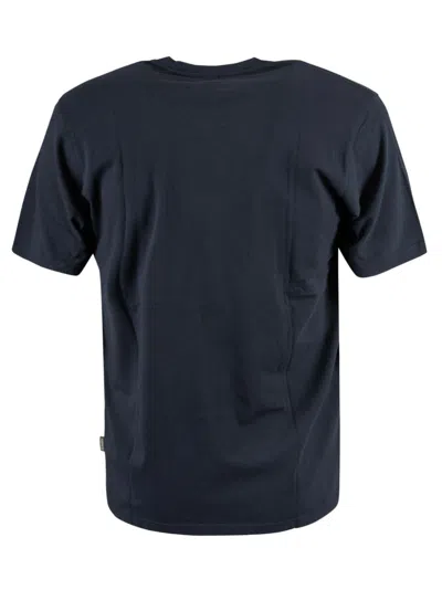 Shop Aspesi Regular Fit Patched Pocket T-shirt In Navy