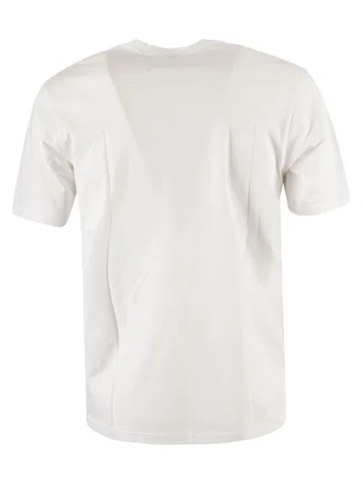 Shop Aspesi Regular Fit Patched Pocket T-shirt In White