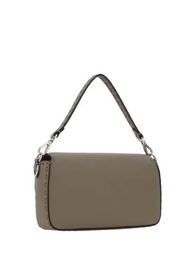 Shop Fendi Baguette Handbag In Brown