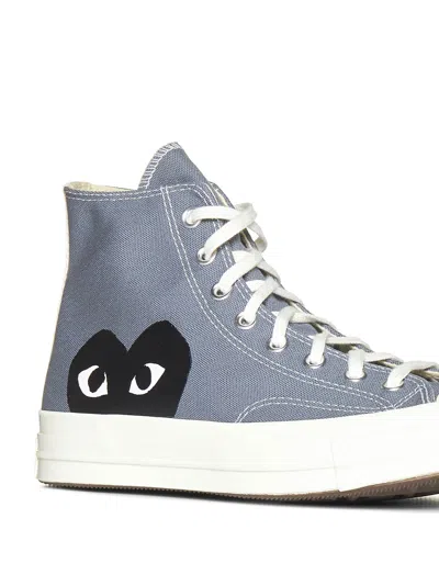 Shop Comme Des Garçons Play Sneakers In Grey