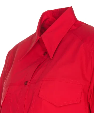 Shop Pinko Castallia Shirt In Red