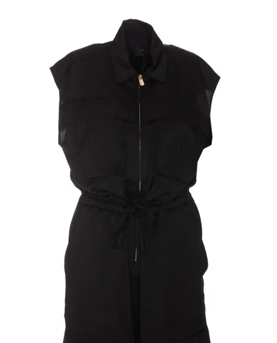 Shop Pinko Utility Saint Suit With Georgette In Black