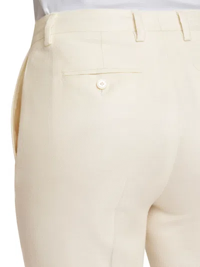 Shop Kiton Trousers Viscose In White