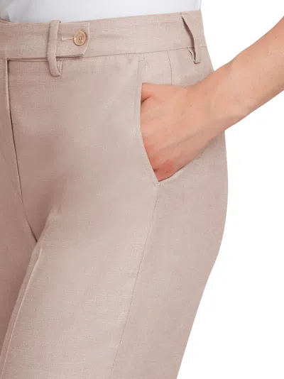Shop Kiton Trousers Silk In Beige