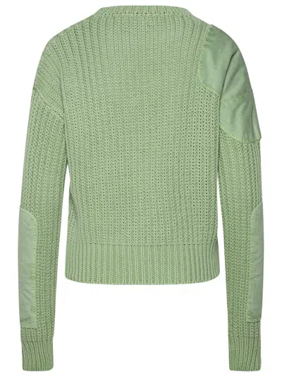 Shop Max Mara Abisso1234 Sage Green Cotton Sweater