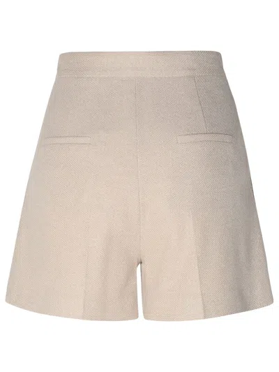 Shop Max Mara Jessica Beige Cotton Shorts