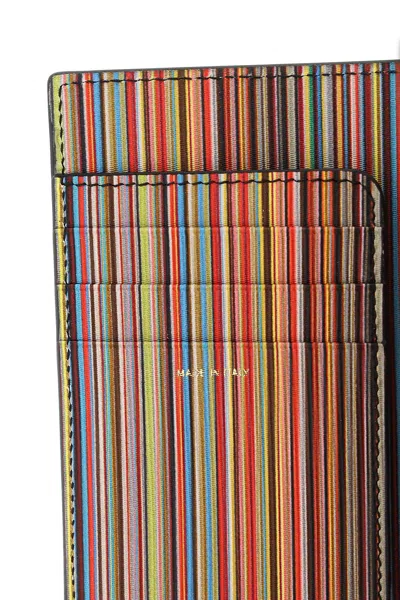 Shop Paul Smith Leather Passport Cover In Black