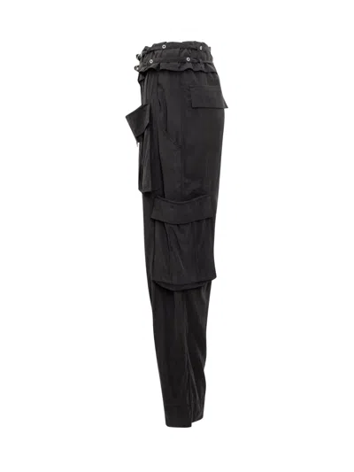 Shop Isabel Marant Hadja-gd Trousers In Faded Black