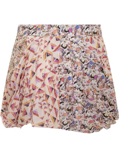 Shop Isabel Marant Lovia-gd Skirt In Ecru