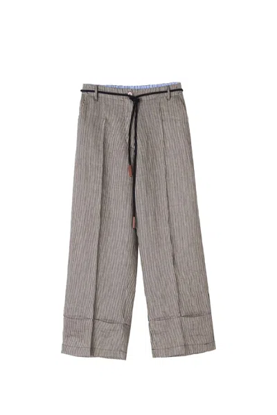 Shop Alysi Pants In Grey