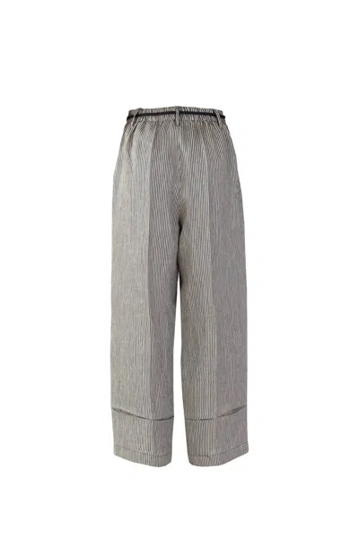 Shop Alysi Pants In Grey