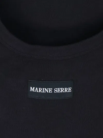 Shop Marine Serre Top In Black