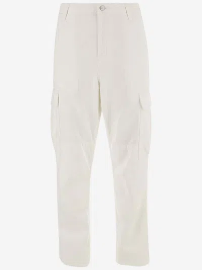 Shop Carhartt Cotton Cargo Pants In White