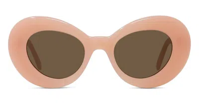 Shop Loewe Lw40112i - Shiny Pink Sunglasses