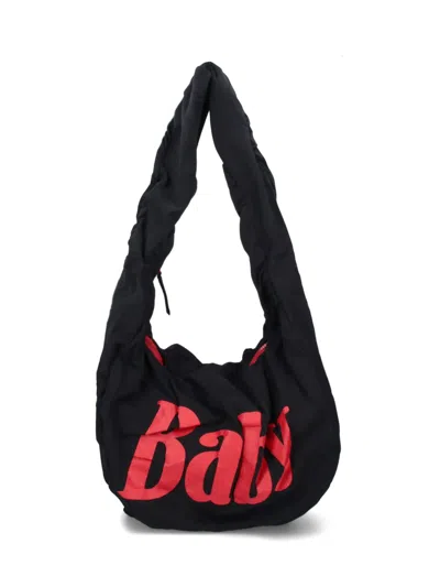 Shop Erl Shoulder Bag In Black