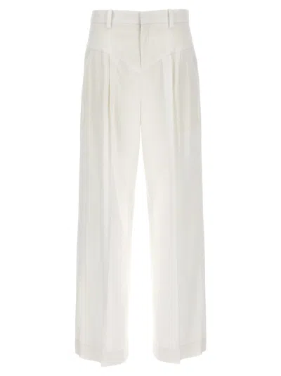 Shop Isabel Marant Staya Trousers In White