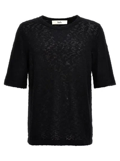 Shop Séfr Tolomo T-shirt In Black