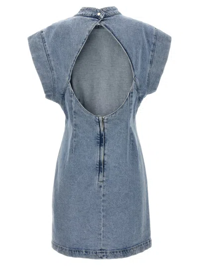 Shop Isabel Marant Nina Dress In Light Blue