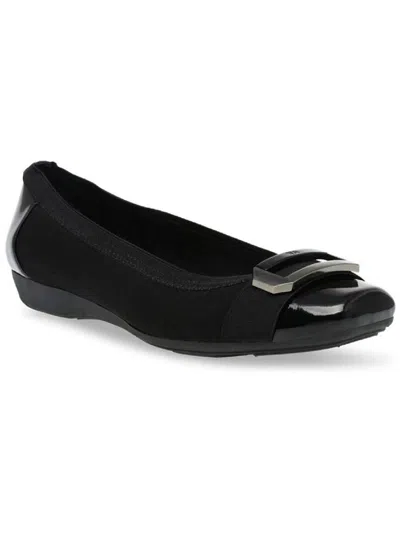 Shop Anne Klein Sport Uplift Womens Square Toe Loafers In Black