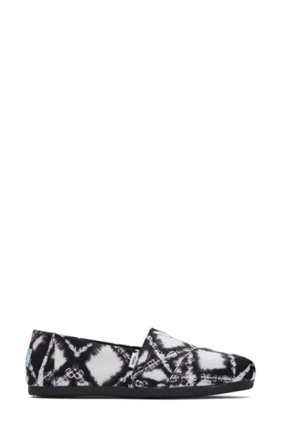 Shop Toms Diamond Batik Alpargata Sneaker In Black