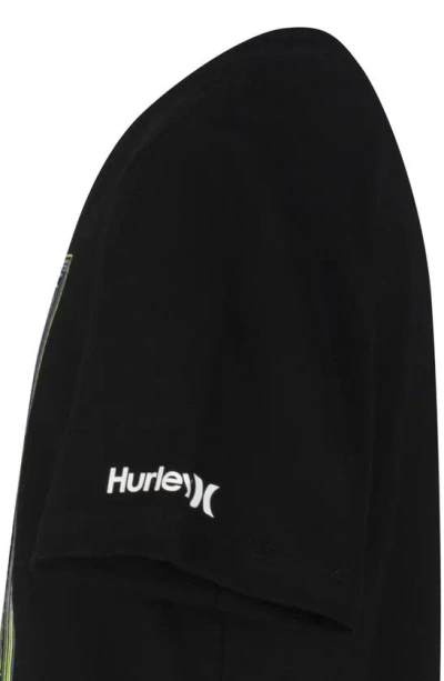 Shop Hurley Kids' Techno Stack Graphic Tee In Black