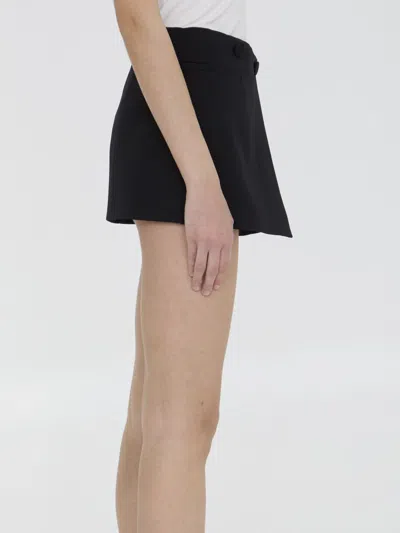 Shop Valentino Grisaille Miniskirt In Black