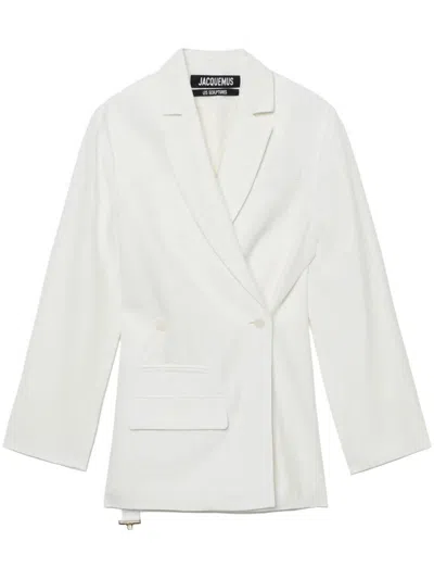 Shop Jacquemus 'tibau' Jacket In White