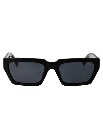 Shop Moschino Sunglasses In 807ir Black